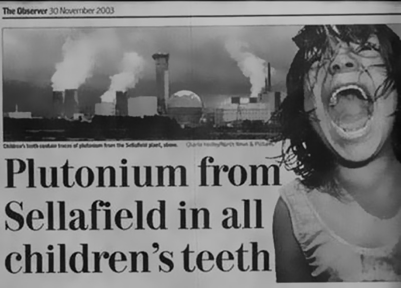 Plutonium fra Sellafield i alle barnetenner