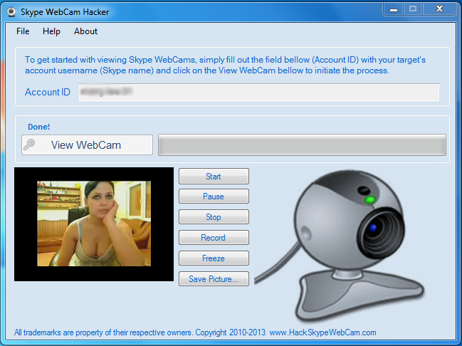 SkypeWebCamHacker
