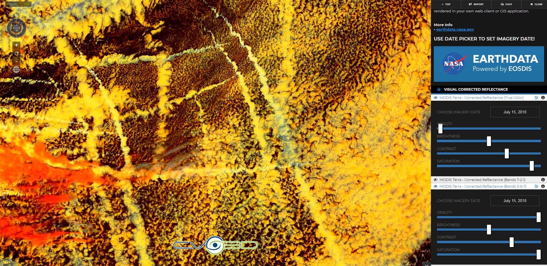 Ship Tracks on ClimateViewer 3D