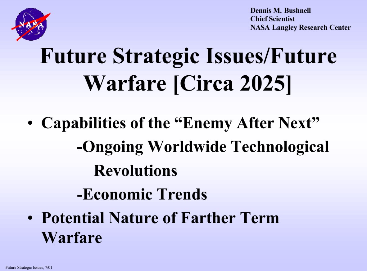 Future Strategic Issues/Future Warfare Circa 2025 Cover