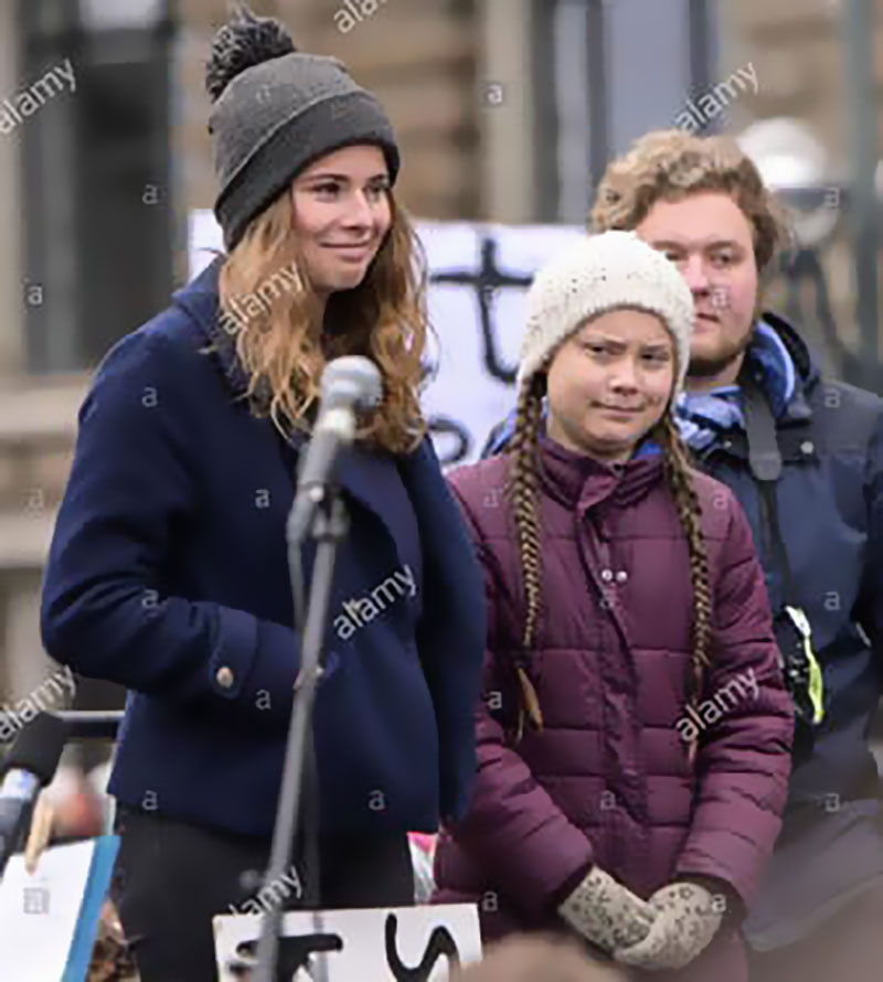 Luisa-Marie Neubauer and Greta Thunberg